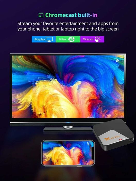 Streaming TV / Media Player Android 13 - 4K - Dual Wi-Fi - Bluetooth64740548395137123