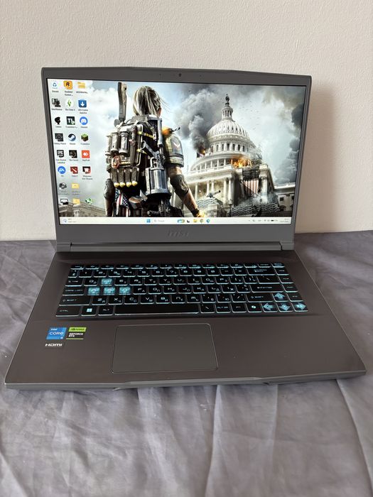 Ноутбук ігровий MSI Thin 15 B13UC (B13UC-3423XPL) Gray + ліцензійна 11 вінда