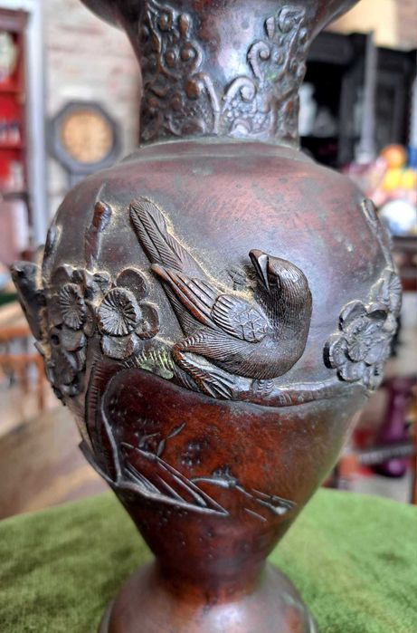 Jarra de bronze japonês, Meiji - Kyoto por Torajiro Murakami