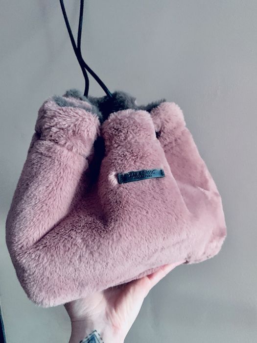 Хутряна жіноча сумка zara