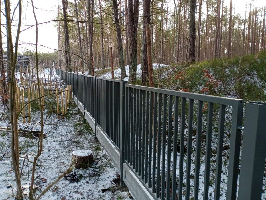 Ogrodzenie palisadowe horyzontalne