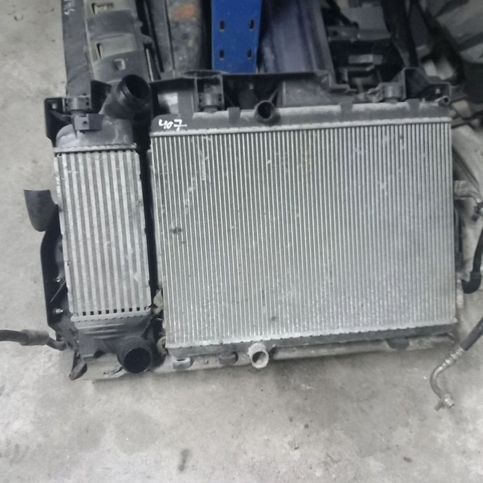 Frente fibra com radiadores peugeot 407