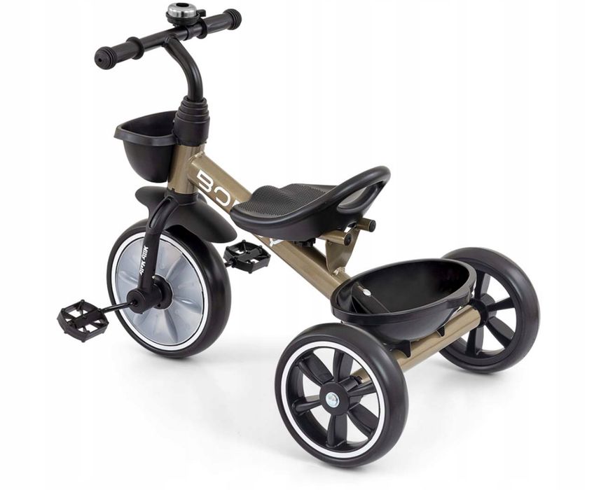 Rowerek Trójkołowy dziecięcy biegowy +2 lata Milly Mally Bobby ZŁOTY