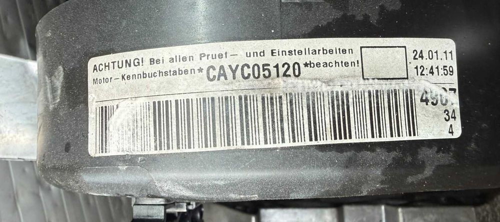 Motor Volkswagen Golf VI/Audi A3 1.6 TDI Ref: CAYC