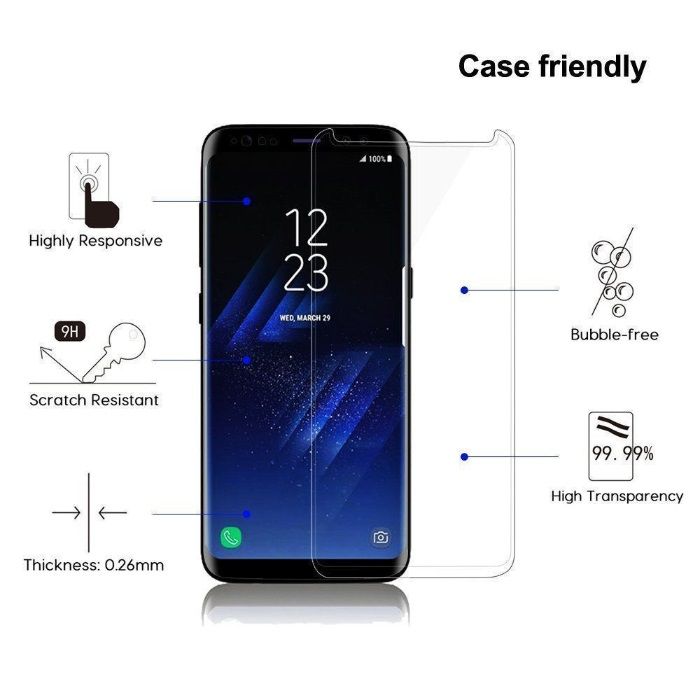 Protetor de Ecrâ de vidro para Samsung S8