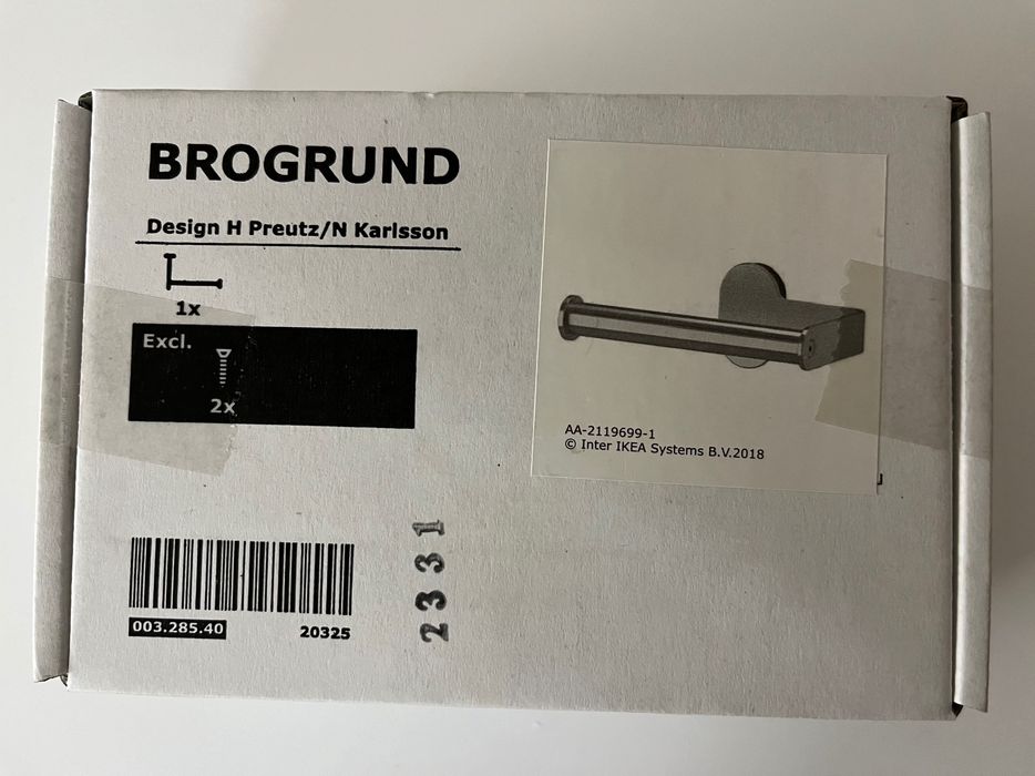 Suporte rolo papel higiénico IKEA novo