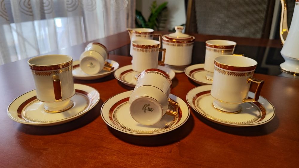 Serviço de Café Vista Alegre – Vintage – Completo para 6 Pessoas