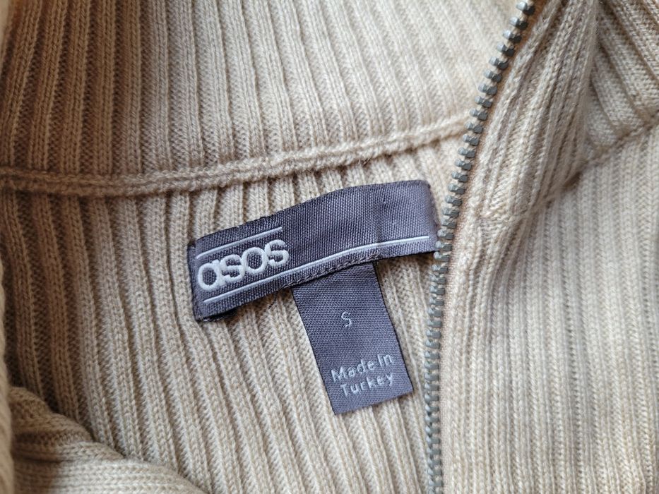 Asos r S golf zamek nowy sweter swetr męski