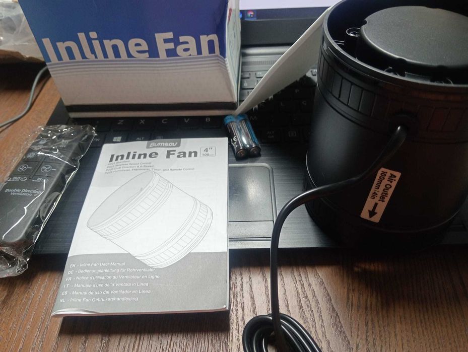 Extrator Inline Fan P226 100mm (Novo) – Fluxo 220 + 6 Vel. + Comando