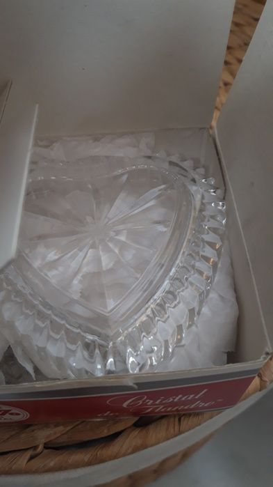 Guarda joias coração de cristal (NOVO)