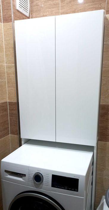 Pojemna szafka nad pralkę BIAŁY POŁYSK w super stanie