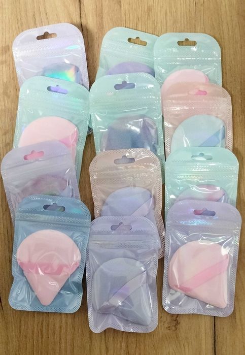 Puszek do makijażu 12 sztuk