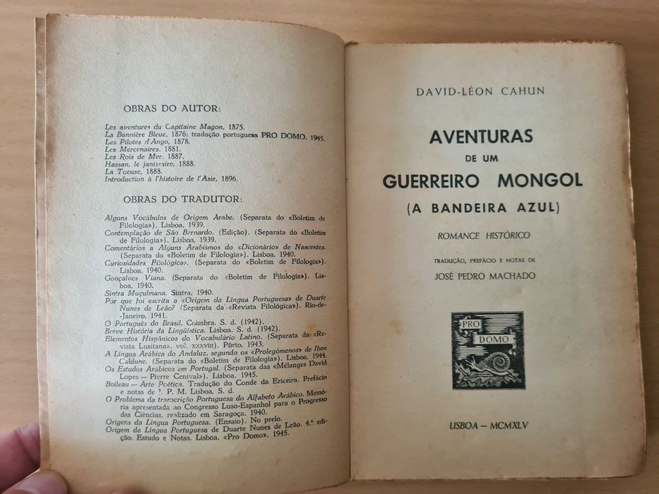 Livro "Aventuras de um Guerreiro Mongol" de David-León Cahun