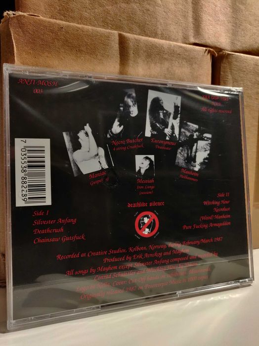 Фірмовий CD Mayhem (1987/перевидання). Black Metal: 550 грн