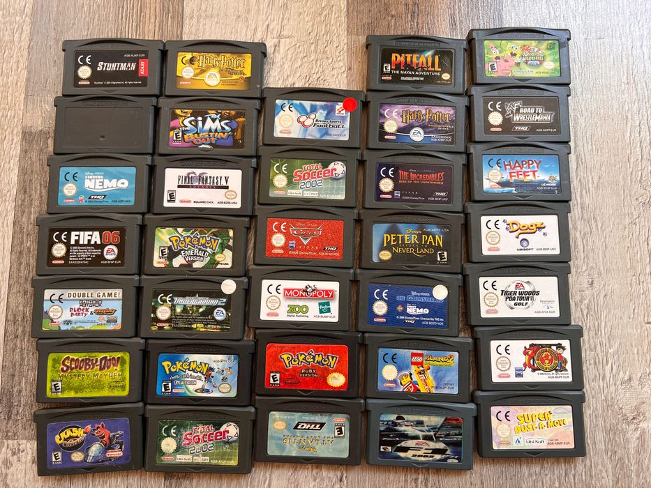 35 шт Ігри картриджі для gameboy advance gba