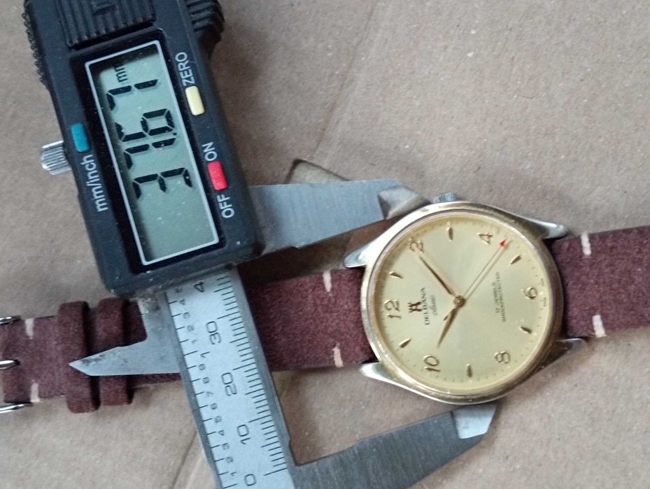Delbana retro, nie na F465,  cal, taki jak w Breitlling