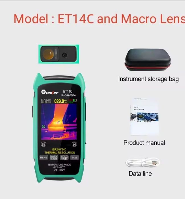 Тепловізор ТOOLTOP ET14C з макролінзою