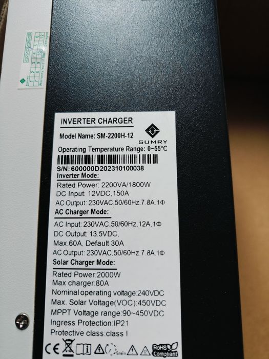 Комплект резервного живлення 12v