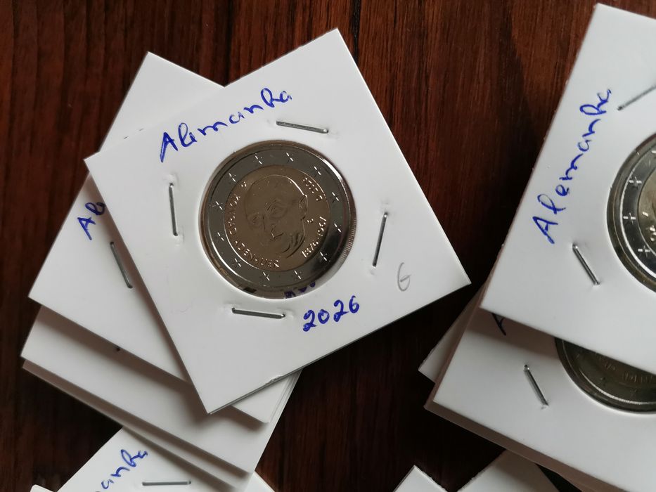 Alemanha 2026 - Conjunto das 5 moedas de 2€ UNC - Konrad Adenaur