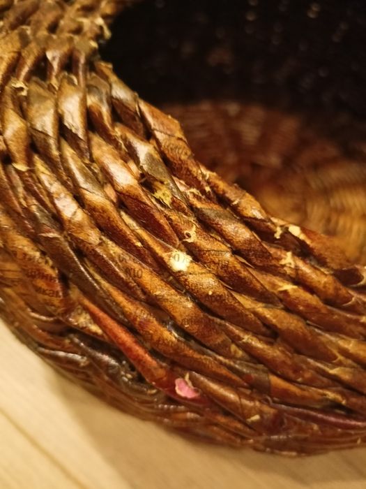 Корзина для кота из бумажной лозы