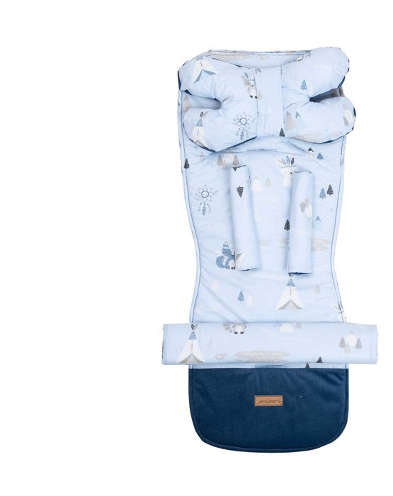 Wkładka do wózka spacerówki dwustronna motylek + osłonki Jackmar