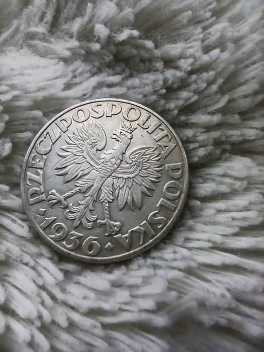 Żaglowiec 5zł 1936r.