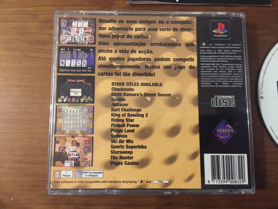 Jogo Card Shark PlayStation 1