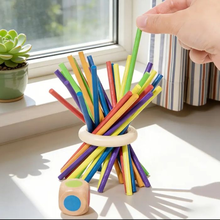 Деревянная башня с палочками монтессори (сортер)