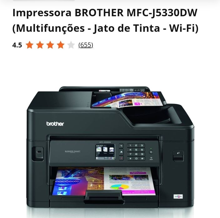 Impressora Brother MFC-j5530-DW multifuncional nova !