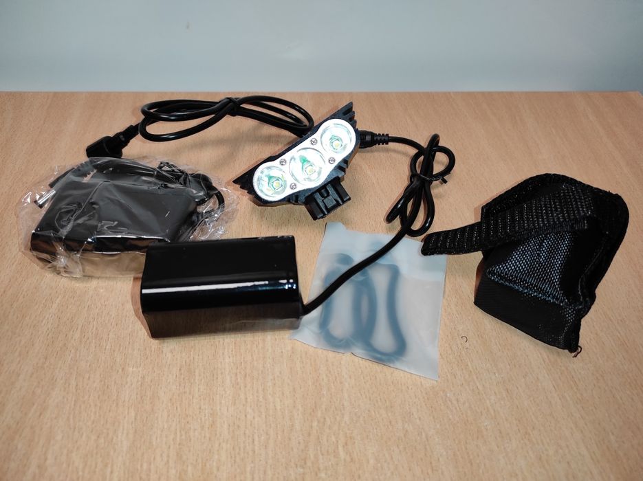 Luz frontal 3 LED's para bicicleta