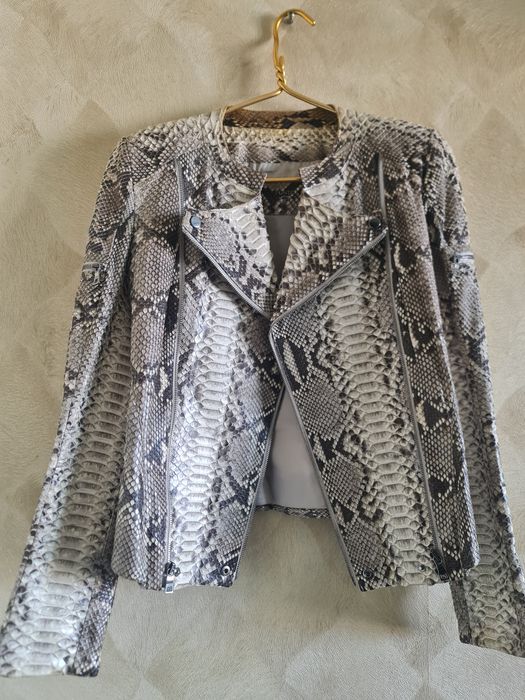 Куртка кожаная кожа питон