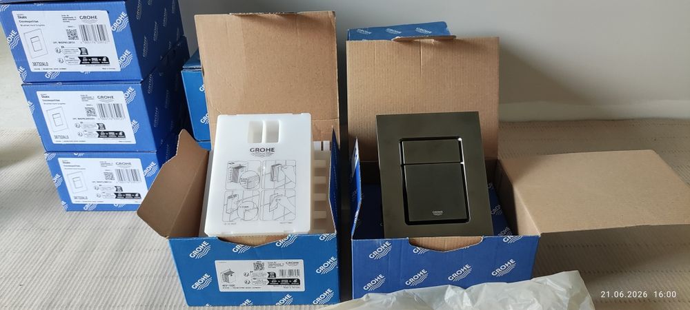 Przycisk Grohe Cosmopolitan s hard brushed graphite
