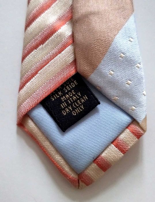 Krawat w pasy elegancki 100% SILK Seta Jedwab Eton