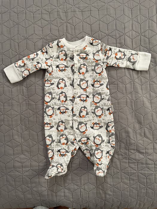 Дитячий ромпер (чоловічок) ТМ Bembi утеплений байкою 0-3 міс