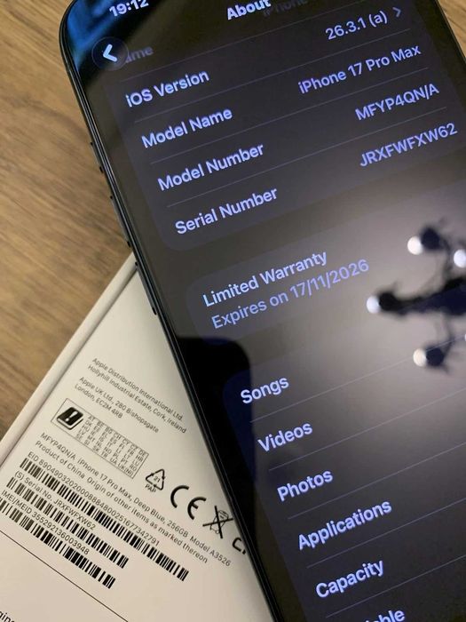 iPhone 17 Pro Max 256GB Blue