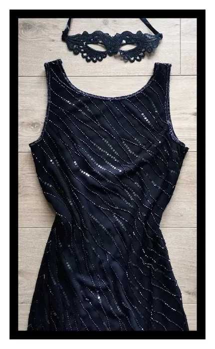 Sukienka glamour Pisarro Nights (M/L) #maxi #cekiny #wieczorowa #bal