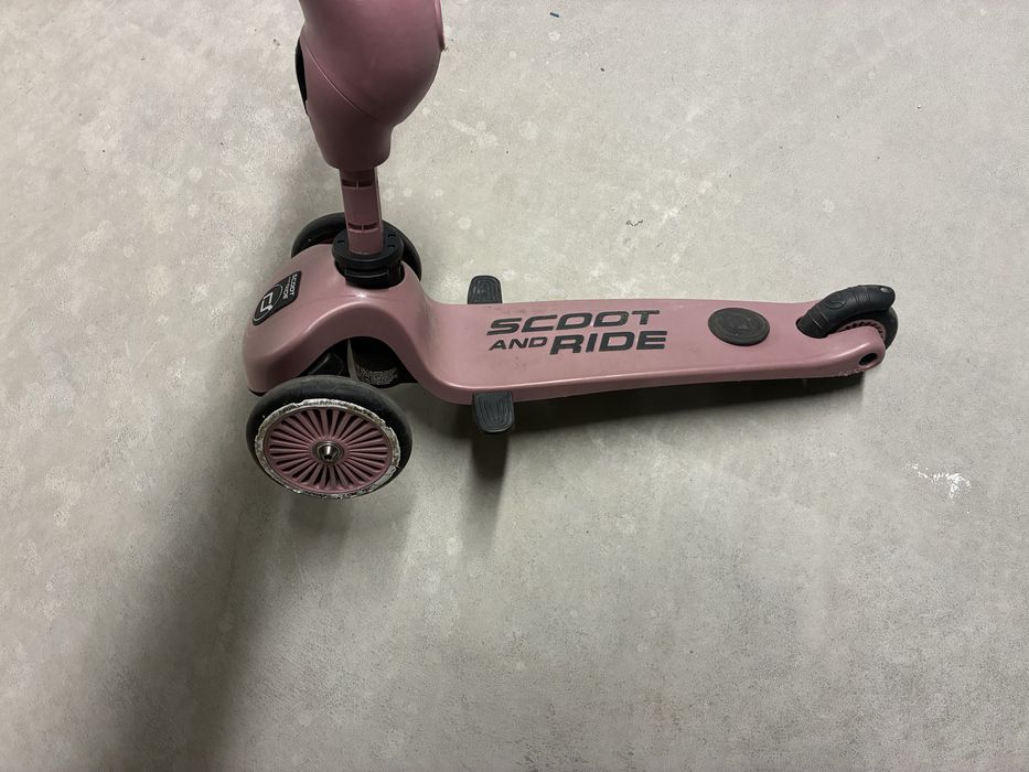 Hulajnoga i jeździk 2w1 Scoot & Ride – różowa