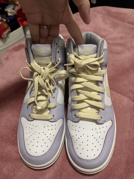 Ténis Nike Dunk High "Oxygen Purple" e Spray Crep Protect