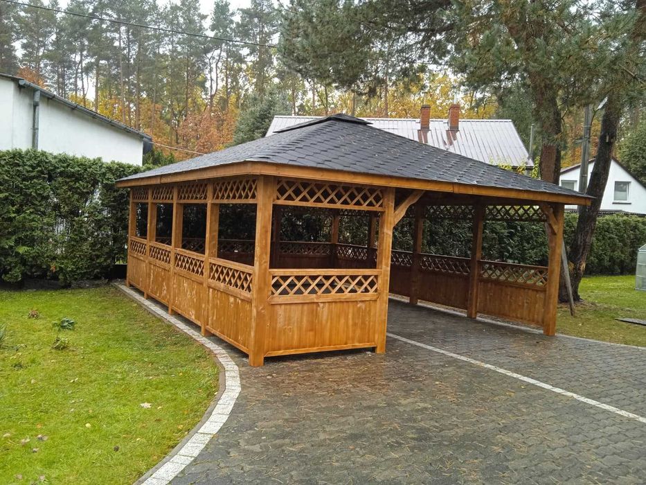 Altana drewniana Walencja 6 x 5. Producent. Szybki montaż