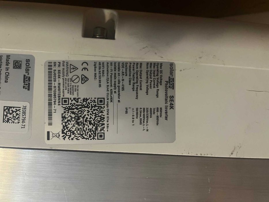 Falownik- Inwerter SOLAR EDGE 4K