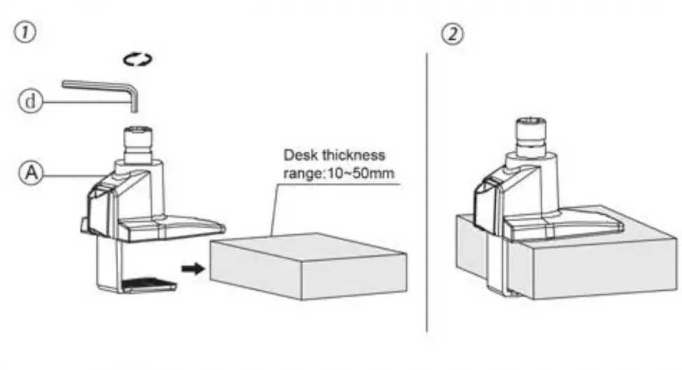 Ножка монитора Desky Single Monitor Arm  27-40 in