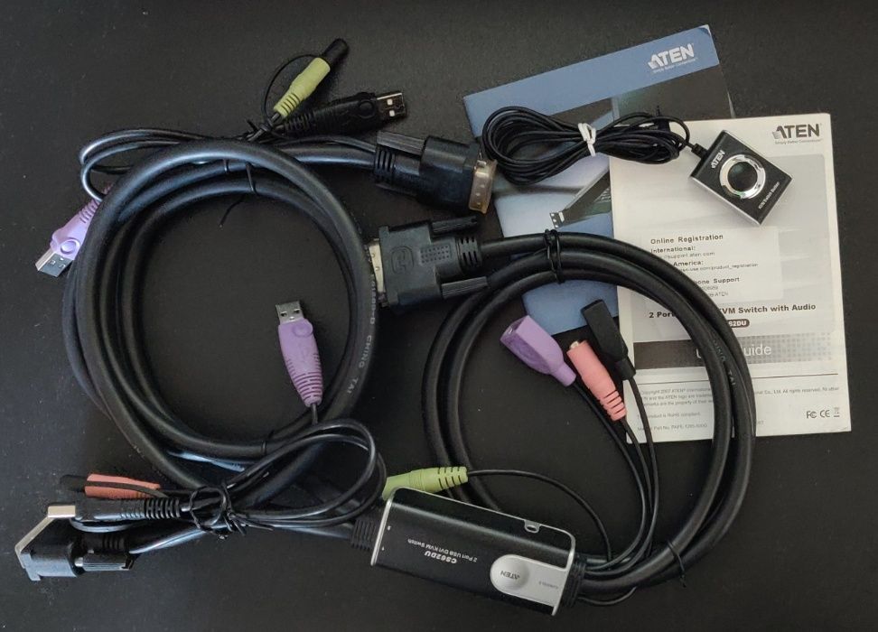 KVM Aten CS62DU 2-Port USB DVI 1920x1200