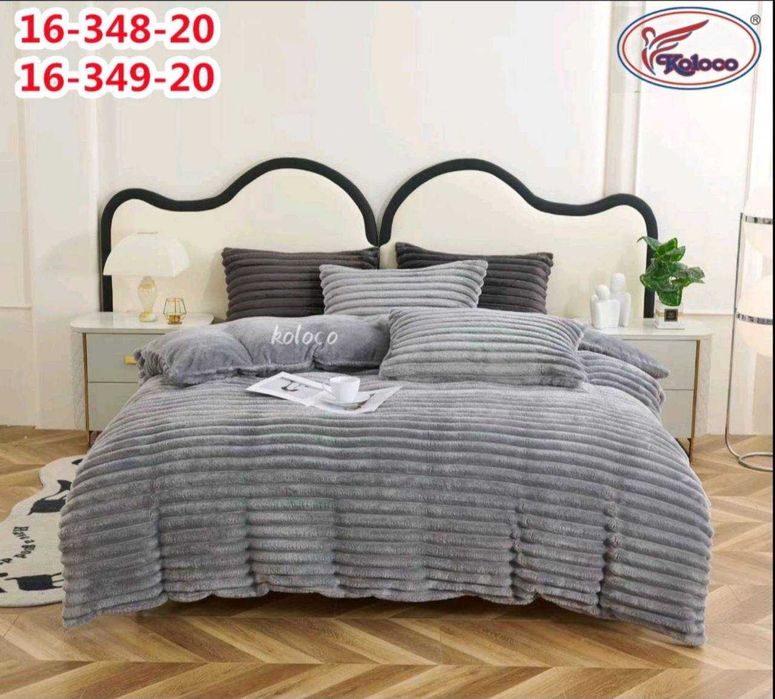 Постільна білизна Полуторка та Євро Шарпей Велюр Koloco