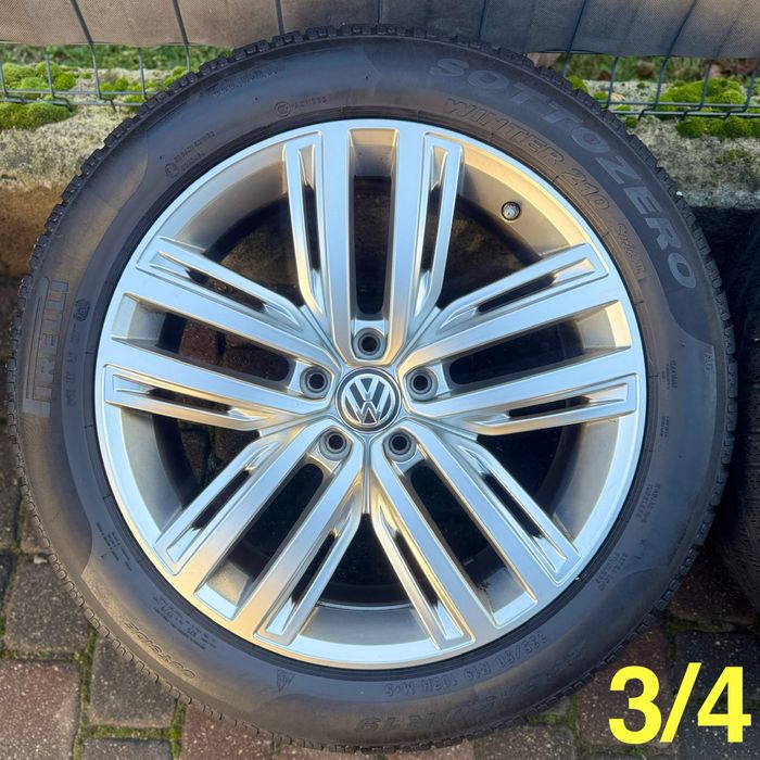Zimowe 19 cali felgi koła VW Tiguan r-line oryginalne 5x112 ET43 7.5J