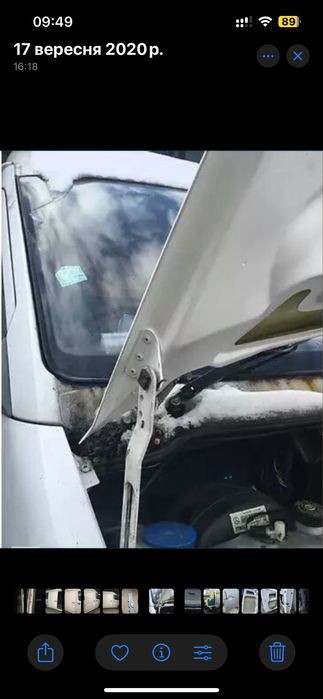 Капот склопластик до Мерседес Спрінтер/ Mercedes Sprinter.