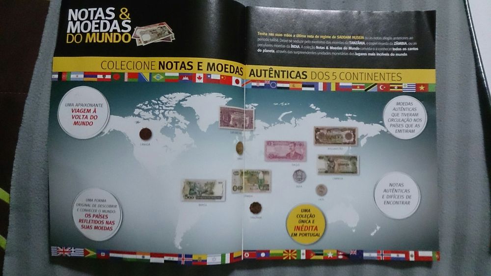 Notas e Moedas do Mundo