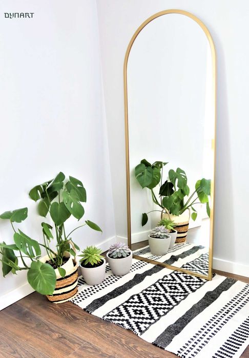 Lustro Półowalne ZŁOTA RAMA! 180x80cm - Producent