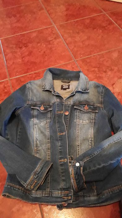Kurtka jeans dziewczęca 152cm