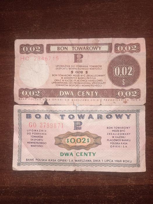 Witam mam do sprzedaży banknoty