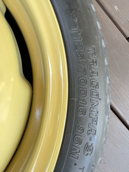 Компактне запасне колесо докатка T125/70 d16 96М 5х100 нове